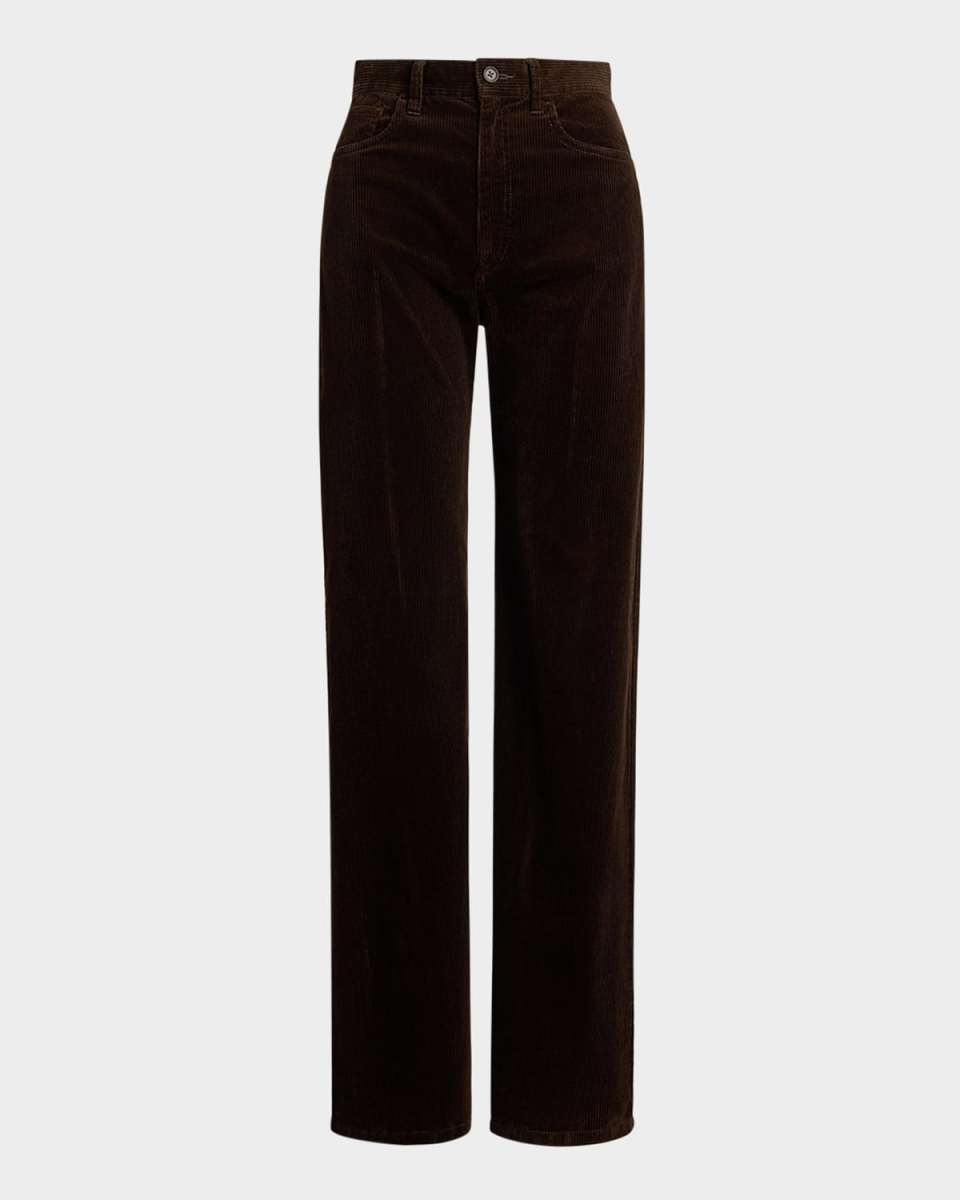 Cotton Corduroy Wide-Leg Pants